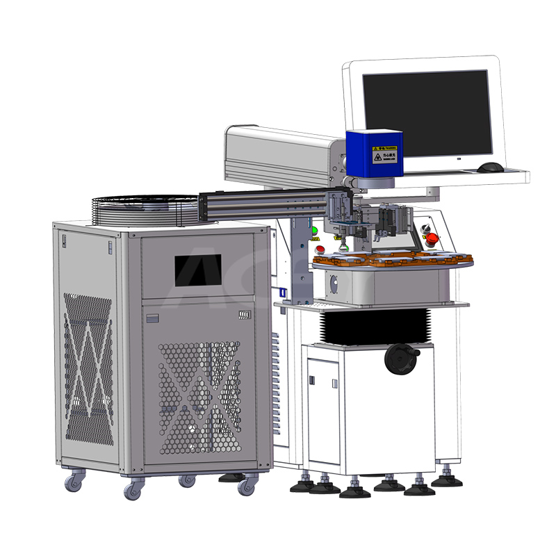 Pouch cell tab laser welding machine