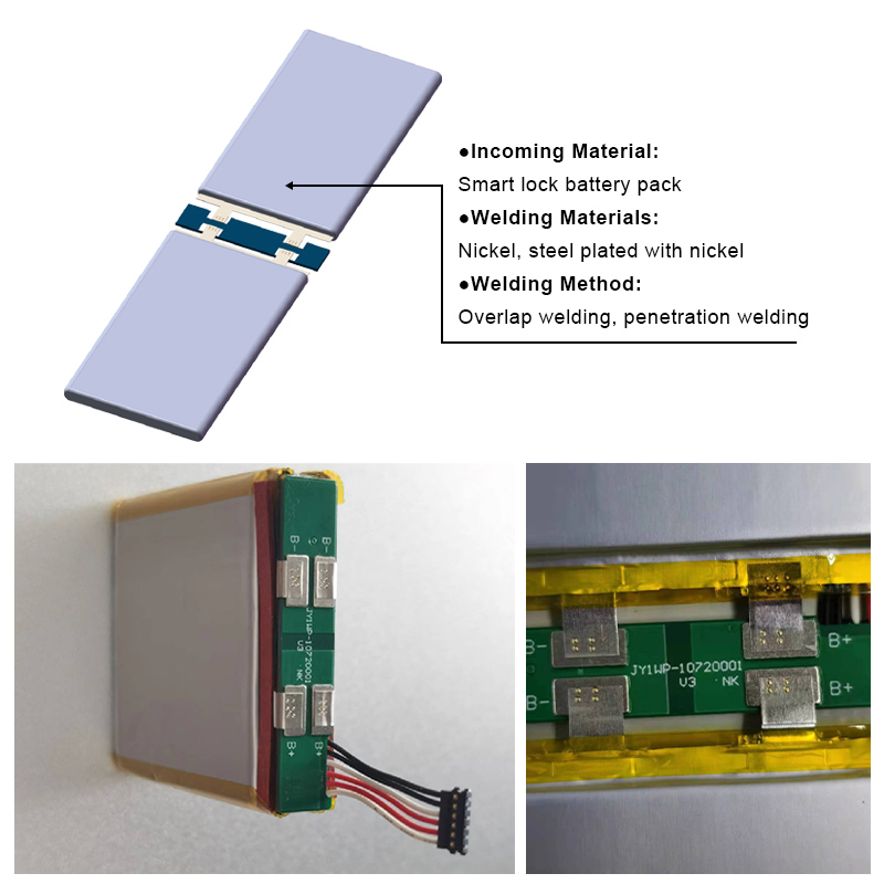 Smart lock battery laser welding machine