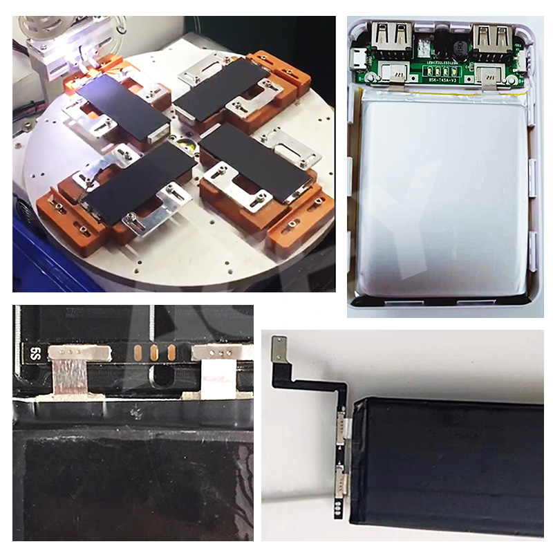 Polymer battery laser spot welder machine
