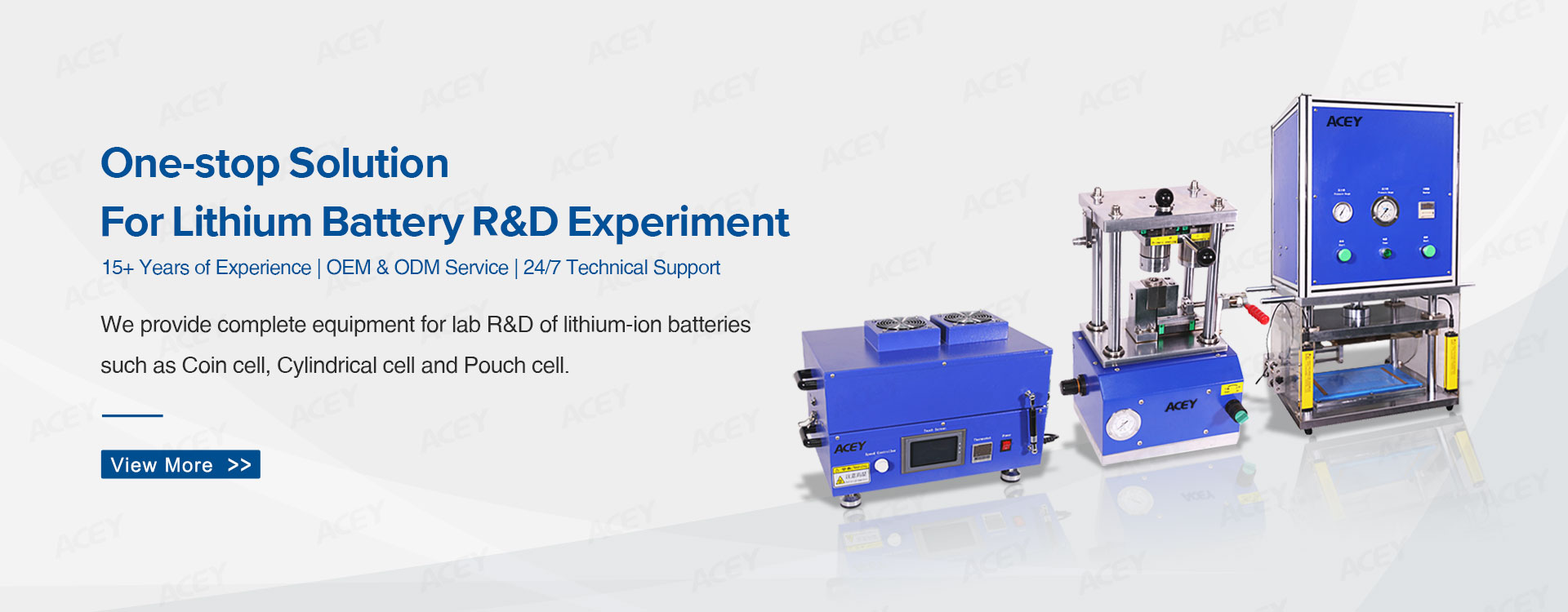 Provid a Full Set of Solution For Battery Machines